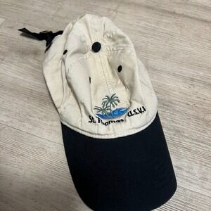 St. Thomas U.S.V.I.‎ Embroidered Palm Tree Baseball Cap Adjustable Vacation